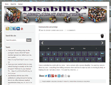 Tablet Screenshot of disabilitypride.com