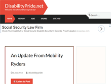 Tablet Screenshot of disabilitypride.net